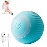 ILantule Katzenspielzeug Elektrisch Katzenball,360 Grad Rollbal Interaktives Katzenspielzeug USB Wiederaufladbarer...